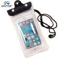 Divtop Universal PVC Cover Dry Bag Waterproof Cell Phone Case for Swimming